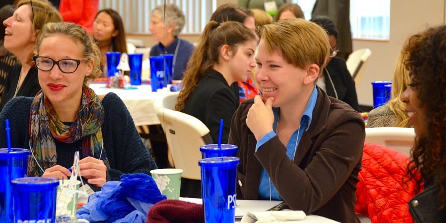 Individuals attend a GEW event.