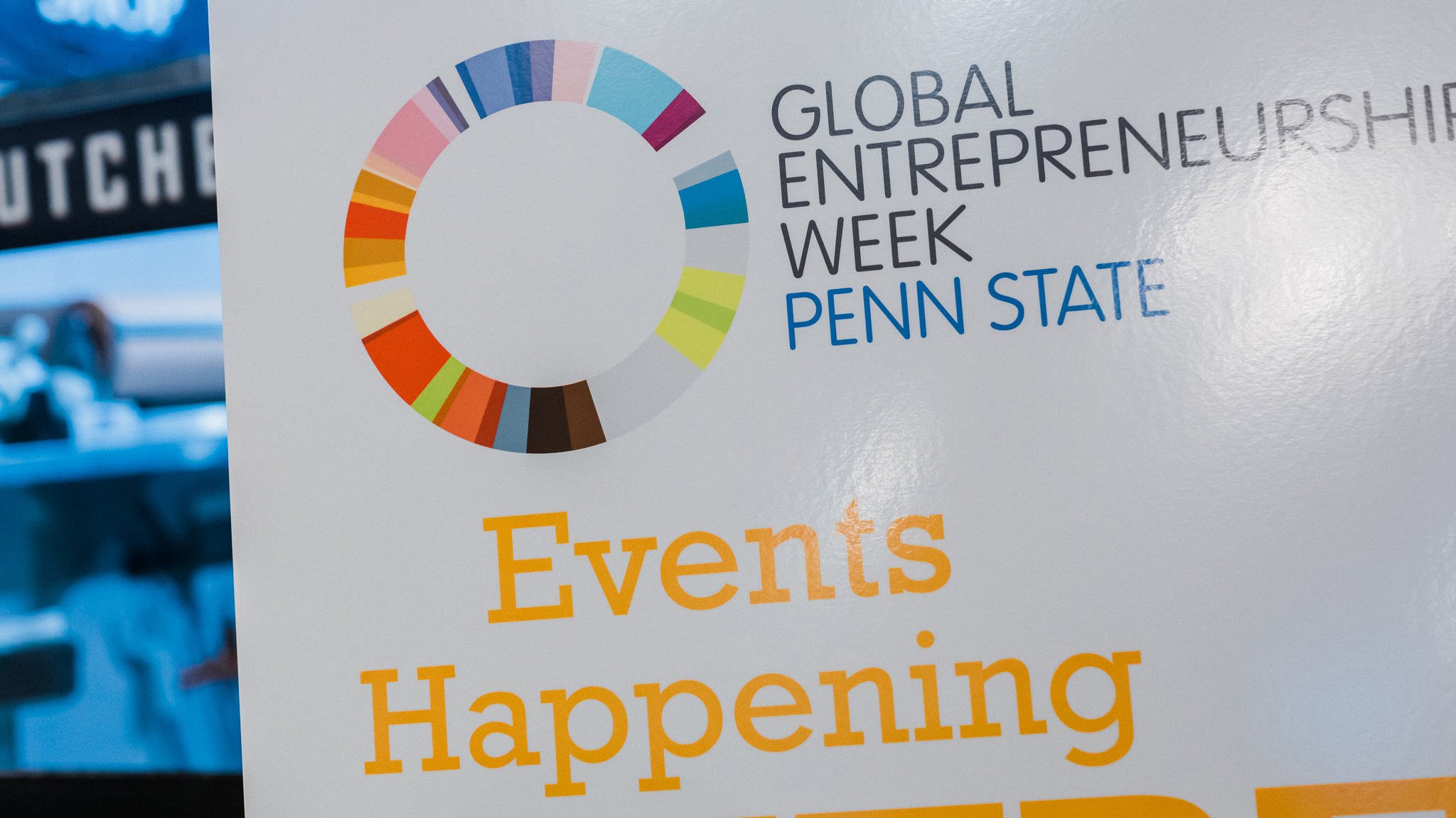 Global Entrepreneurship Week Penn State standup banner